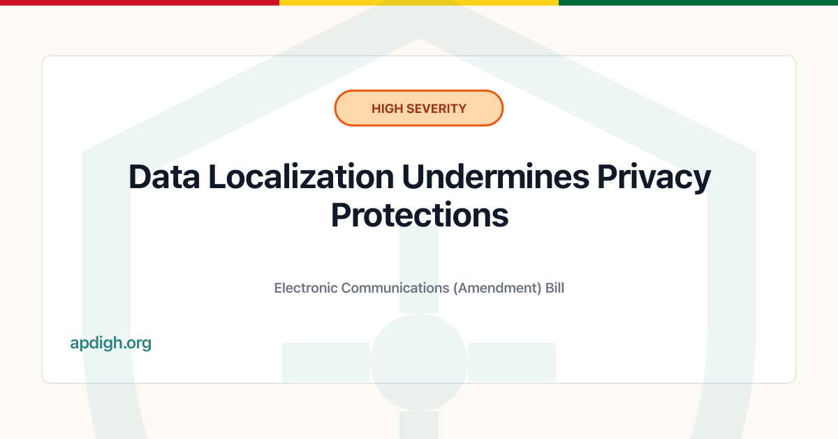 Data Localization Undermines Privacy Protections | Electronic ...